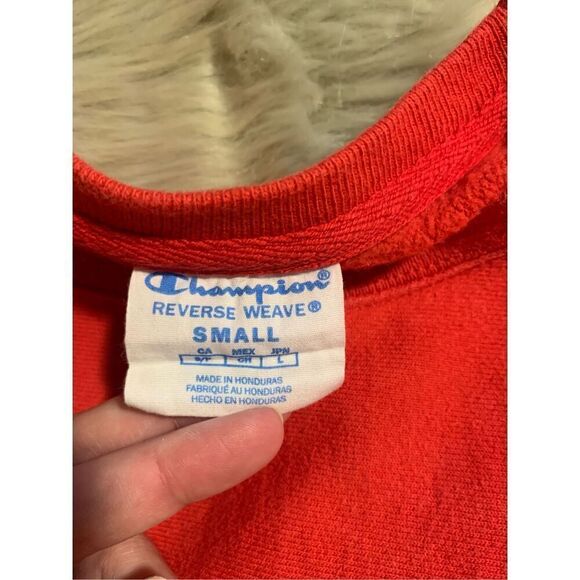Vintage Champion Reverse Weave Red Sweatshirt Small - Picture 3 of 8